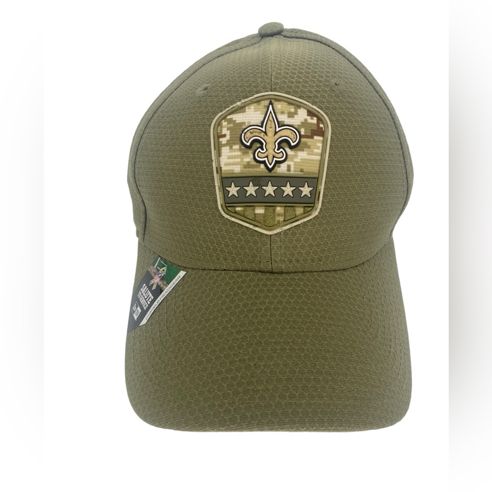 New Era New Orleans Saints Salute To Service Fitted Hat | Olive Green